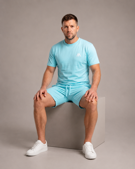 Heren Zomerset - Licht Blauw (T-shirt + Broek)