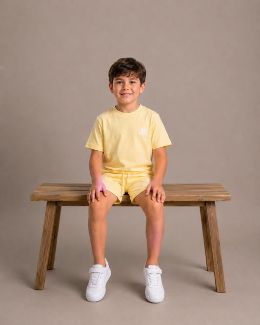 Kinder Zomerset - Licht Geel (T-shirt + Broek)