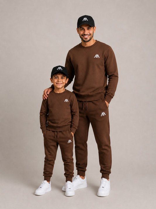 Vader + Zoon Tracksuit – Bruin