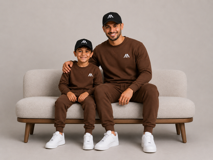 Vader + Zoon Tracksuit – Bruin