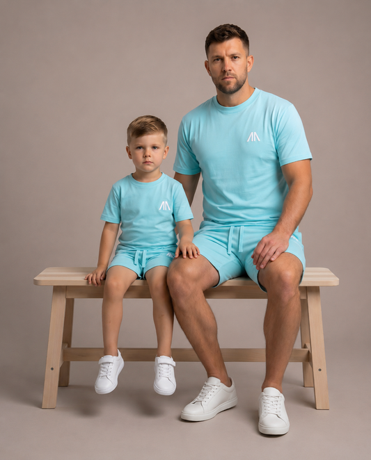 Vader + Zoon Zomerset (2 Zomersets) Licht Blauw