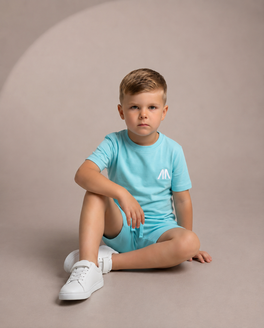 Kinder Zomerset - Licht Blauw (T-shirt + Broek)