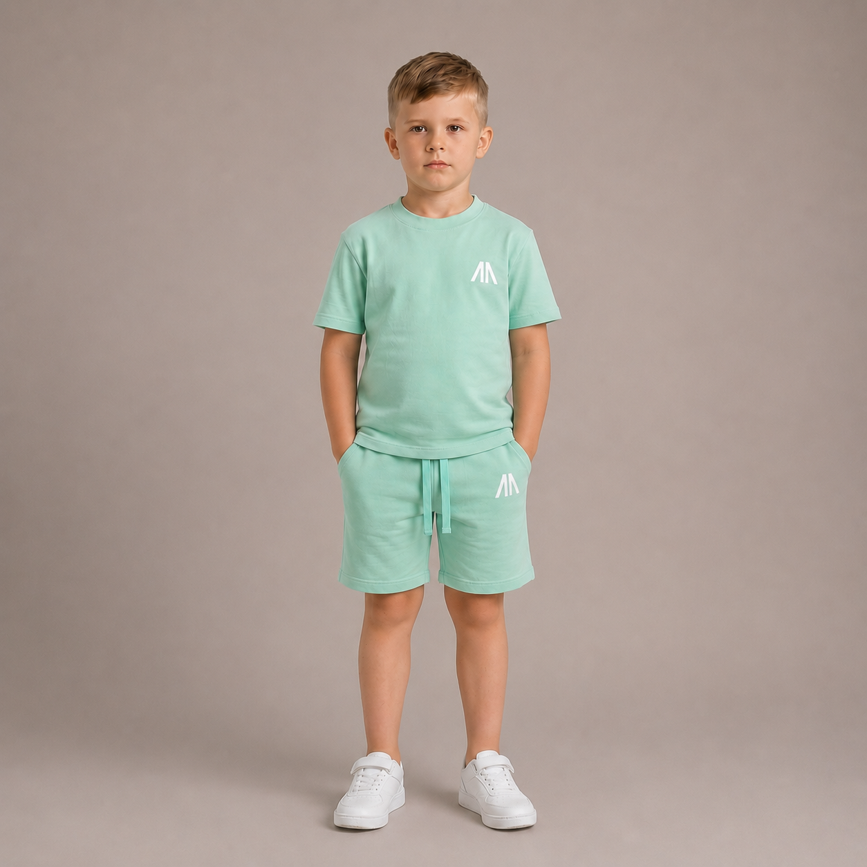 Vader + Zoon Zomerset (2 Zomersets) Mint Groen