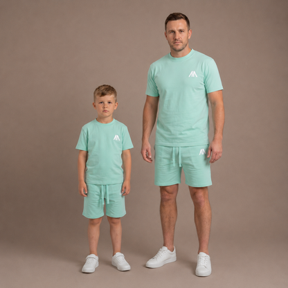 Kinder Zomerset - Mint Groen (T-shirt + Broek)