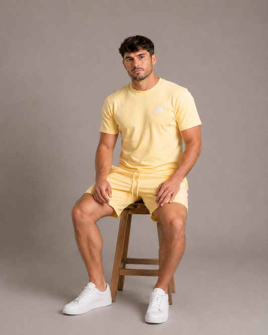 Heren Zomerset - Licht Geel (T-shirt + Broek)