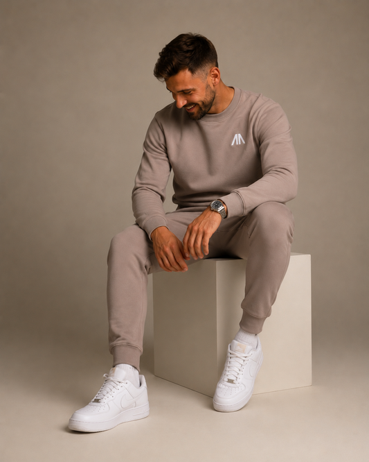 Heren Tracksuit – Taupe